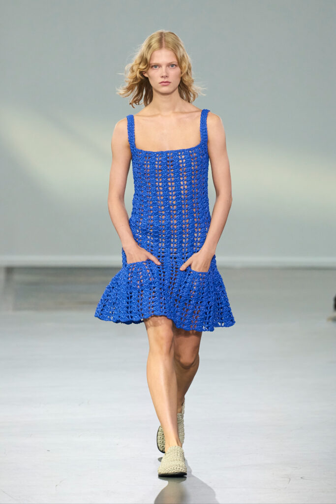 jw anderson ss24 spring crochet dress