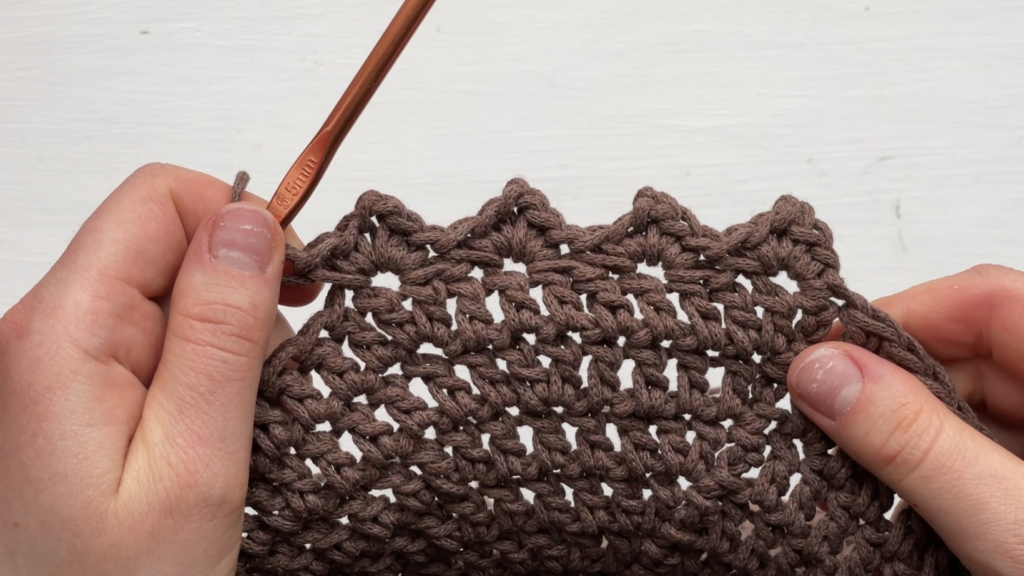 crochet placemat