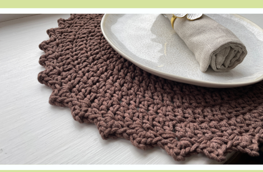 crochet round placemat pattern