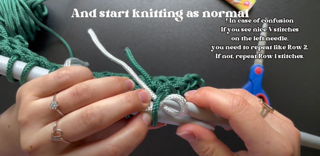 how to change color for knit